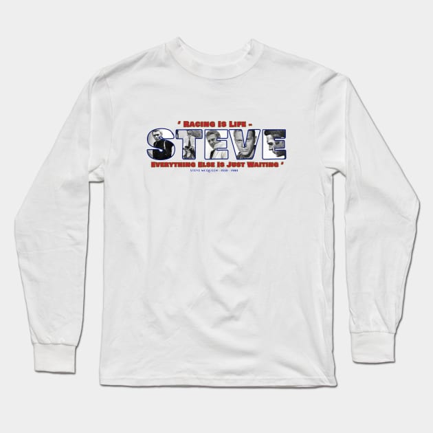 STEVE MCQUEEN RACE Long Sleeve T-Shirt by CS77